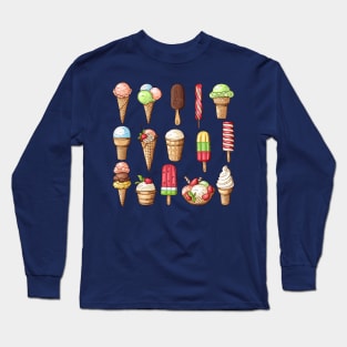 ice cream hand dawn collection Long Sleeve T-Shirt